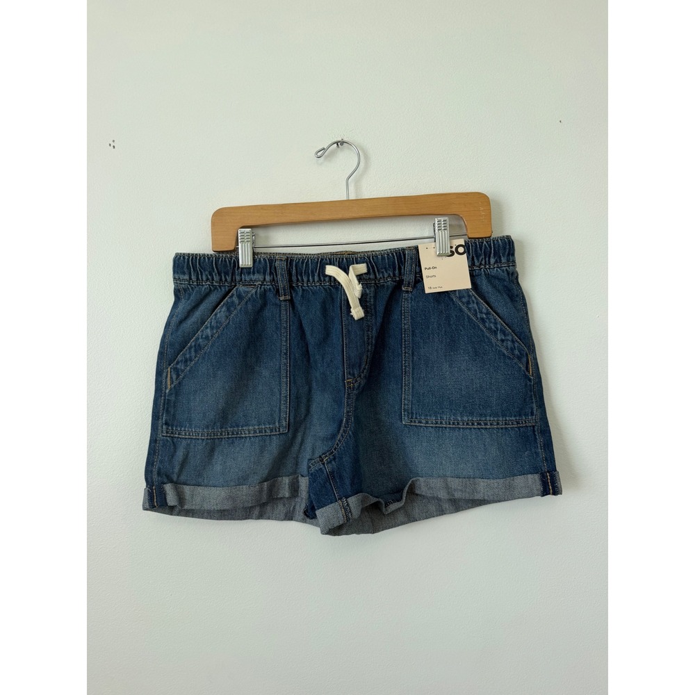 SO Girls Plus Pull-On Denim Shorts – Size 18 – NWT